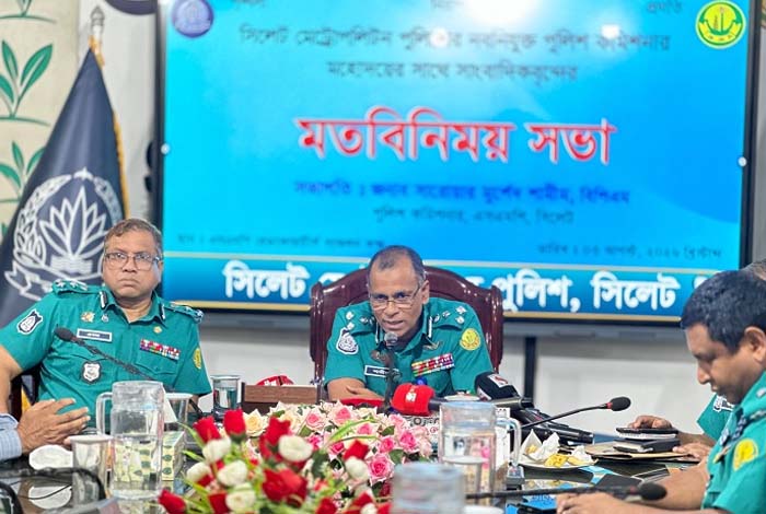 সিলেটে মাদক, জুয়া ও কিশোর গ্যাংয়ের বিরুদ্ধে ঘোষণা যুদ্ধ নতুন পুলিশ কমিশনারের
